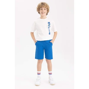 DEFACTO Boy Regular Fit Sweatshirt Fabric Shorts