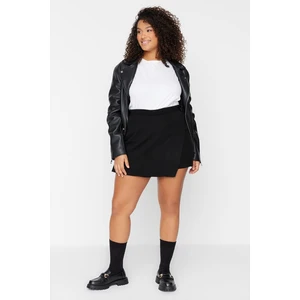 Trendyol Curve Black Skirt Look Knitwear Shorts