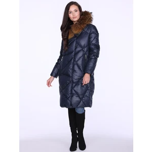 PERSO Woman's Coat BLH220039FXR Navy Blue