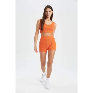 DEFACTO Cool Ribbed Camisole Shorts