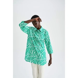 DEFACTO Oversize Fit Voile Long Sleeve Shirt