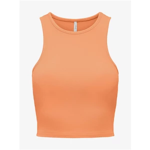 Orange Womens Crop Top Top ONLY Belia - Women