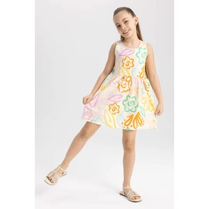 DEFACTO Girl Patterned Sleeveless Dress