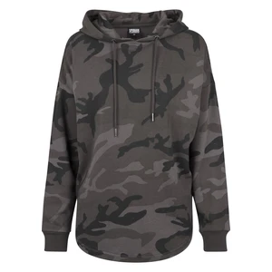 Women's Oversized Camo Hooded Dark Camo