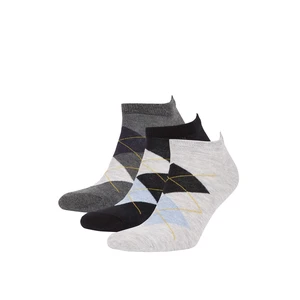 DEFACTO Men 3 Pack Cotton Booties Socks