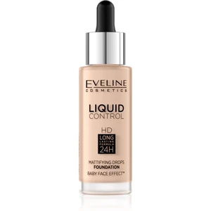 Eveline Cosmetics Liquid Control tekutý make-up s pipetou odtieň 03 Sand Beige 32 ml