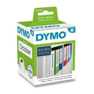 DYMO etikety v roli  99019 S0722480 59 x 190 mm papier  biela 110 ks permanentné štítky zložiek