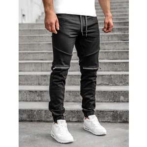 Blugi joggers negri Bolf R31101W1