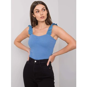 Dark blue cotton top