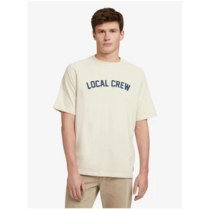 Cream Men's T-Shirt Tom Tailor Denim - Men's