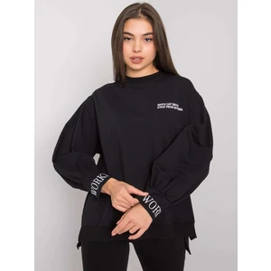 Black cotton sweatshirt