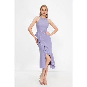 Trendyol Lilac Volan Detailed Dress