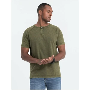 Ombre Men's T-shirt with henley neckline