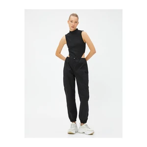 Koton Cargo Pants with Pocket Details, Stopper, Elastic Waist.