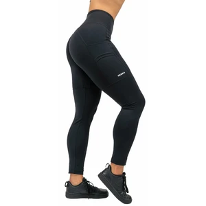 Nebbia High Waisted Leggings Leg Day Goals Black XS Pantaloni fitness