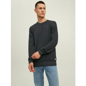 Dark gray men's sweater Jack & Jones Atlas - Men