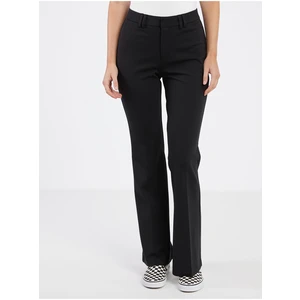 Black Ladies Flared Fit Pants ONLY Peach - Women