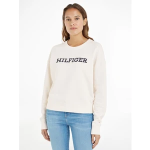 Cream Women's Sweatshirt Tommy Hilfiger - Women