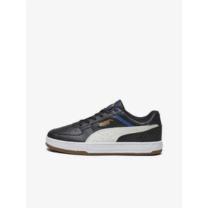 Cream-Black Puma Mens Sneakers - Men