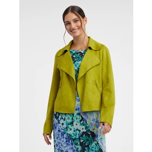 Orsay Light Green Women's Light Suede Lightweight Jacket - Women