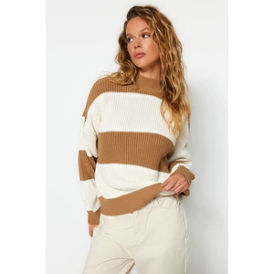 Trendyol Camel Oversized Knitwear Sweater