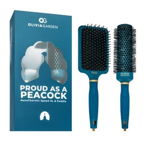 Olivia Garden Peacock Brush Set komplet szczotek do włosów