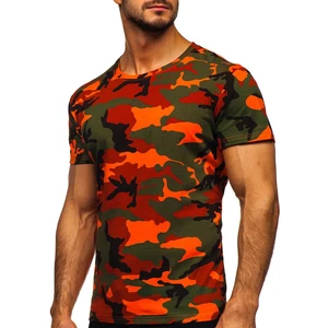 Tricou verde-portocaliu army Bolf S807