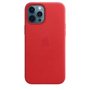 iPhone 12 Pro Max Leather Case with MagSafe - (PRODUCT)RED