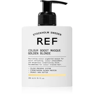 REF Colour Boost Masque jemná vyživujúca maska bez permanentných farebných pigmentov Golden Blonde 200 ml