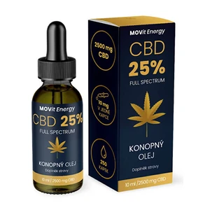 MOVit Energy CBD 25% Full Spectrum konopný olej 10 ml