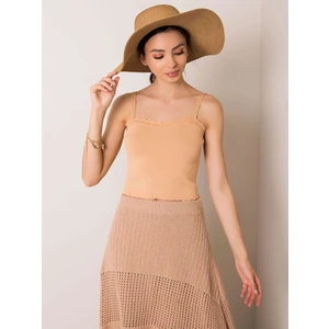 RUE PARIS Beige short top