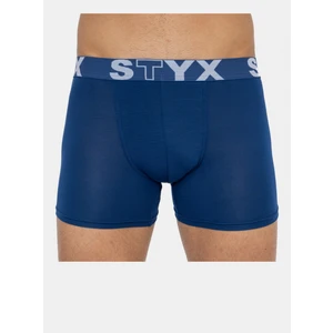 Men&#39;s boxers Styx long sports rubber dark blue (U968)