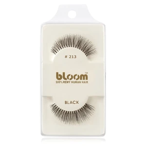 Bloom Natural nalepovací řasy z přírodních vlasů No. 213 (Black) 1 cm