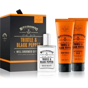 Scottish Fine Soaps Men’s Grooming Thistle & Black Pepper dárková sada IV. (pro muže) pro muže