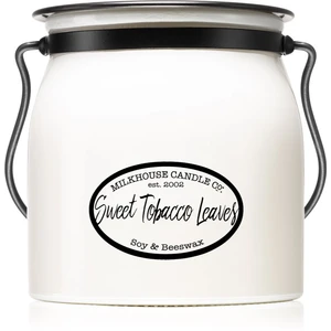 Milkhouse Candle Co. Creamery Sweet Tobacco Leaves vonná svíčka Butter Jar 454 g