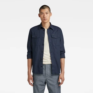 G-STAR Shirt - Marine slim shirt ls blue