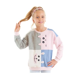 Denokids Cat And Teddy Bear Girls Sweatshirt