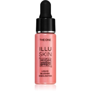 Oriflame The One IlluSkin rozjasňující tvářenka 2 v 1 odstín Soft Pink 15 ml