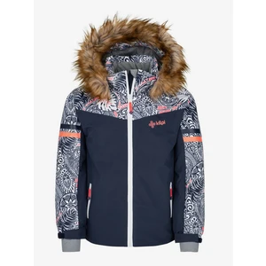 Girls' ski jacket KILPI LENA-JG dark blue