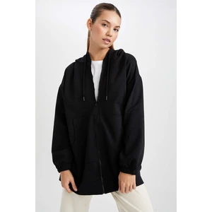 DEFACTO Relax Fit Hooded Cardigan