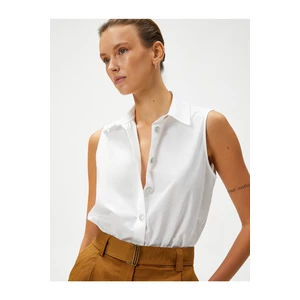 Koton Sleeveless Shirt With Buttons Cotton