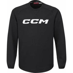 CCM Locker Room Fleece Crew YTH Black XS YTH Eishockey Pullover und Hoodie