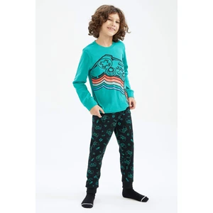 DEFACTO 2 piece Regular Fit Knitted Pyjamas