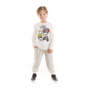 Denokids Construction Vehicles Boy's T-shirt Trousers Set