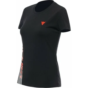 Dainese T-Shirt Logo Lady Black/Fluo Red M Tričko