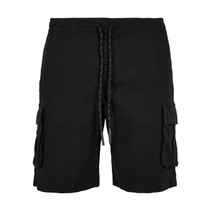 Drawstring Cargo Shorts Black