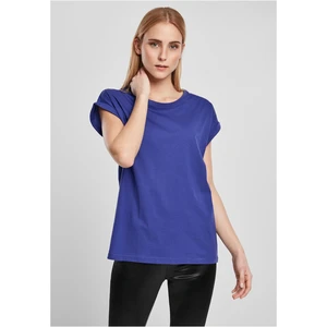 Women's T-shirt with extended shoulder blue-purple