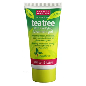 Beauty Formulas Pleť ový protizápalový gél Tea Tree (Skin Clarifying Blemish Gel) 30 ml