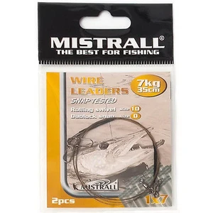 Mistrall ocelové lanko wire leaders 35 cm-20 kg