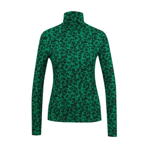 Orsay Green Ladies Patterned Turtleneck - Women